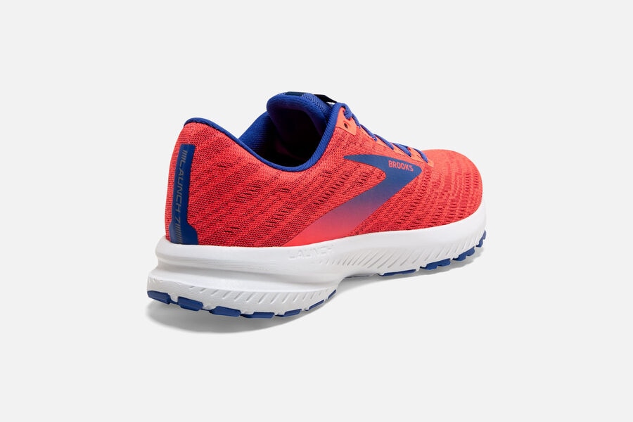 Brooks Running Shoes Womens Orange/Blue - Launch 7 Road - 0246-QPRDC